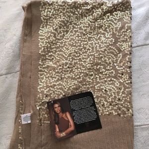 IMAN SHAWL (champagne gold) 💗